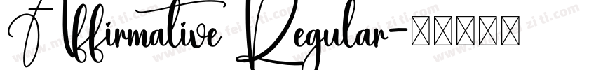 Affirmative Regular字体转换
